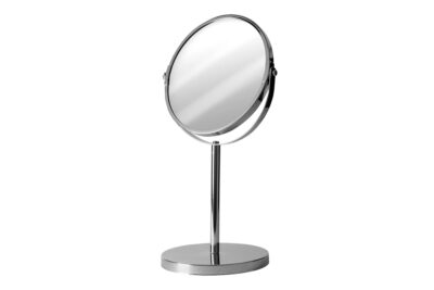 Καθρέφτης με βάση μεγεθυντικός 2 όψεων inox Ø17x33εκ.