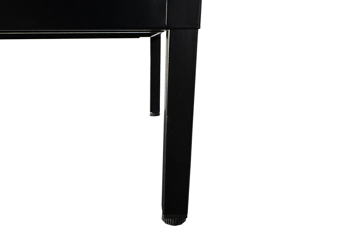 Κομοδίνο μεταλλικό Drawdoor-40 γαλβανιζέ μαύρο 40x40x57εκ. με 1 μεταλλικό ράφι και 1 πορτάκι - Image 4