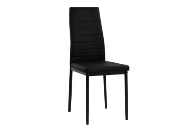 Καρέκλα Lady κάθισμα μαύρο PU K/D 40x48x95εκ. μαύρος σκελετός μεταλλικός