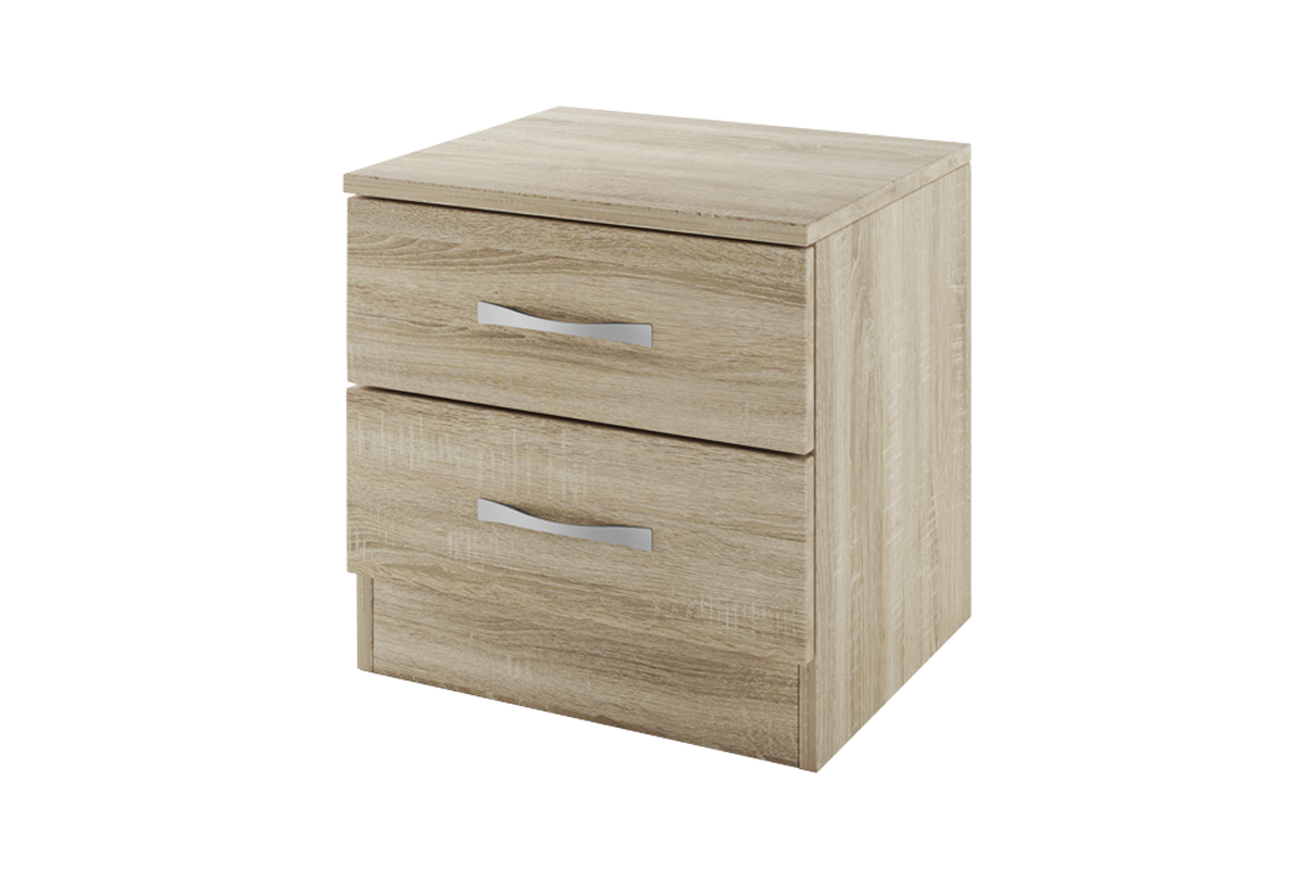 Κομοδίνο 3055 Ξύλινο Oak Sonoma-Oak Sonoma με 2 συρτάρια 40x35,5x41εκ.