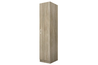 Ντουλάπα ξύλινη City 1010 1φυλλη Oak Sonoma- Oak Sonoma με 4 ράφια 40x52,5x191εκ.