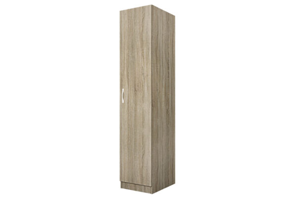 Ντουλάπα ξύλινη City 1010 1φυλλη Oak Sonoma- Oak Sonoma με 4 ράφια 40x52,5x191εκ.